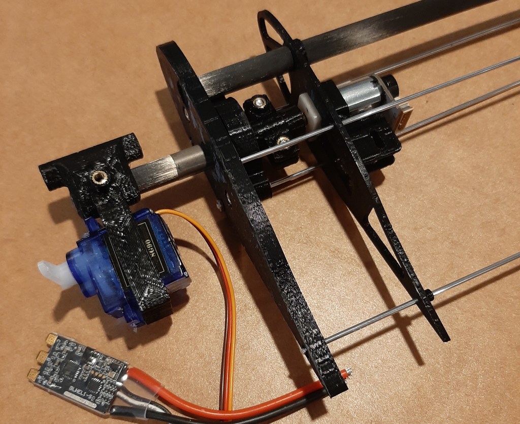 Early wing design using geared motors